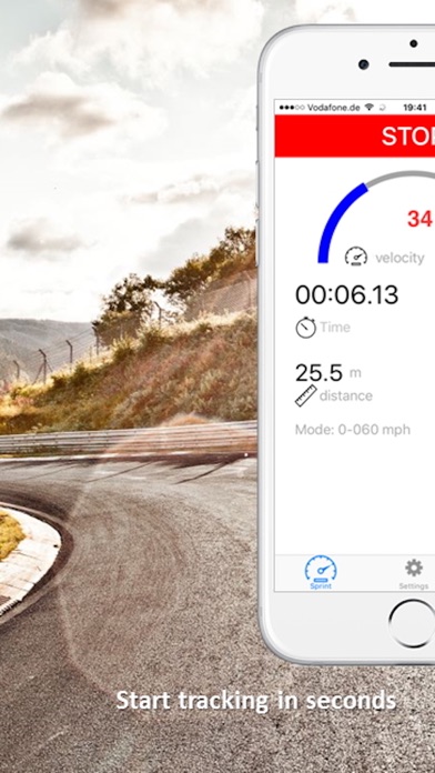 SpeedBox Performance Tracking Screenshot 1