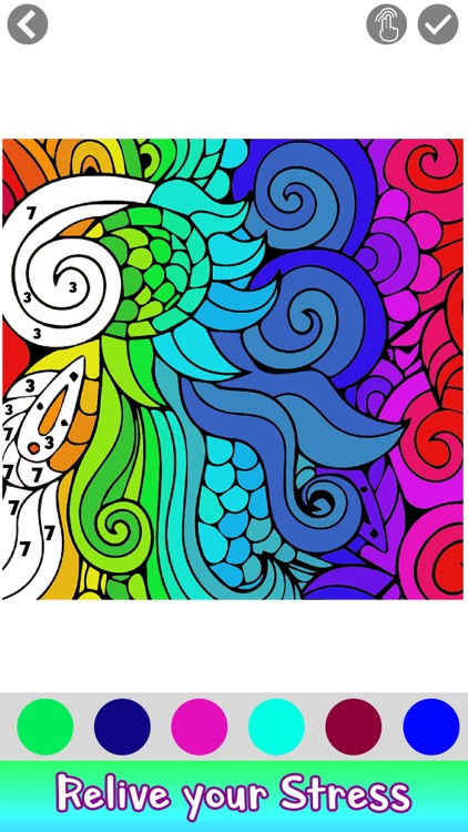 Adult Coloring by Number Book screenshot-6