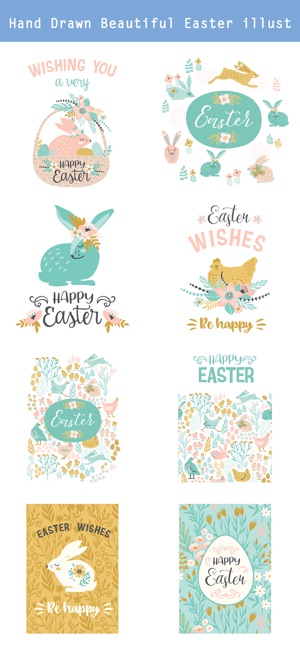 Hand Drawn Easter Day Stickers(圖2)-速報App