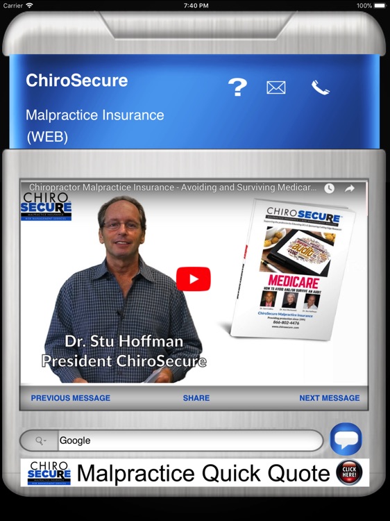 ChiroSecure Insurance HD screenshot-4