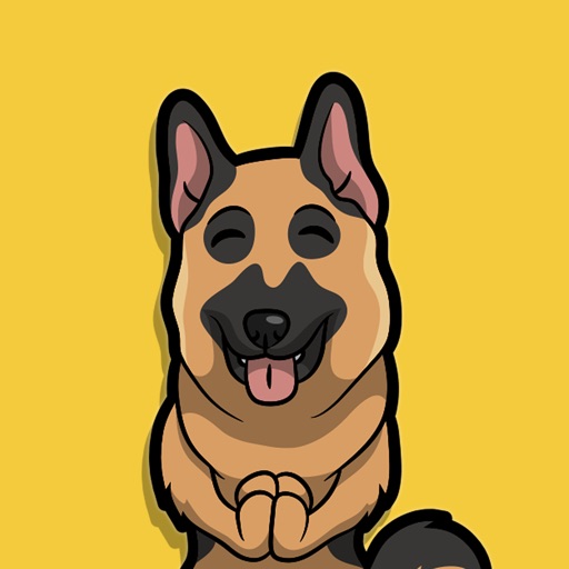 German shepherd Dog emojis icon