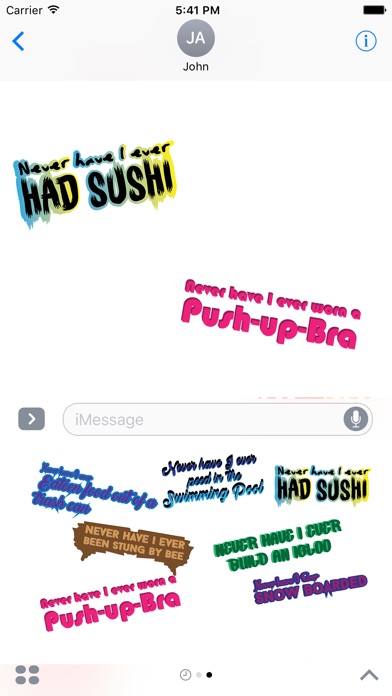 NeveMoji: Never I Have Sticker screenshot 2