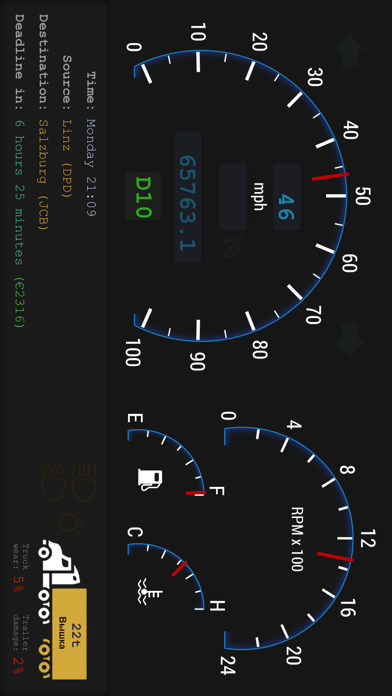 Dashboard for Truck Simulator screenshot 3