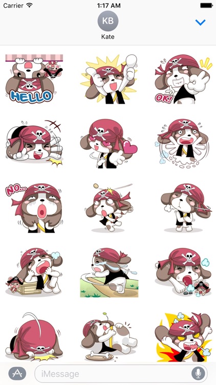 Beagle Dog Cute Pirate Sticker