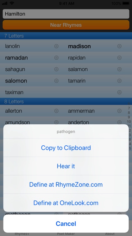 RhymeZone screenshot-3