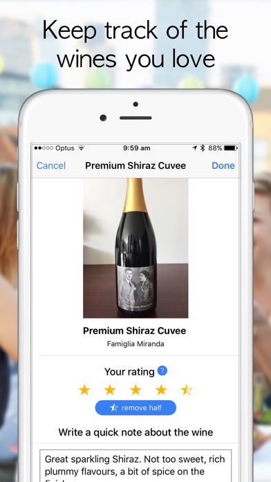 My Wine Log screenshot 2