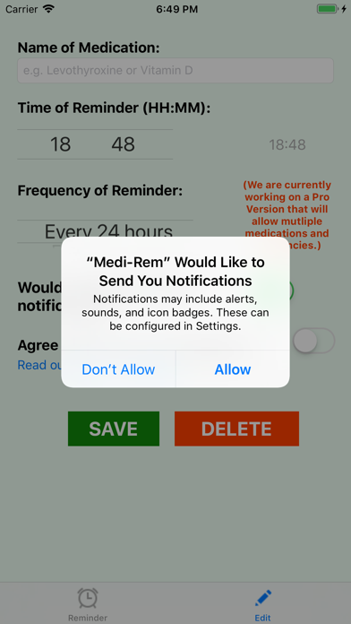 Pill & Tablet Reminder Alert screenshot 2