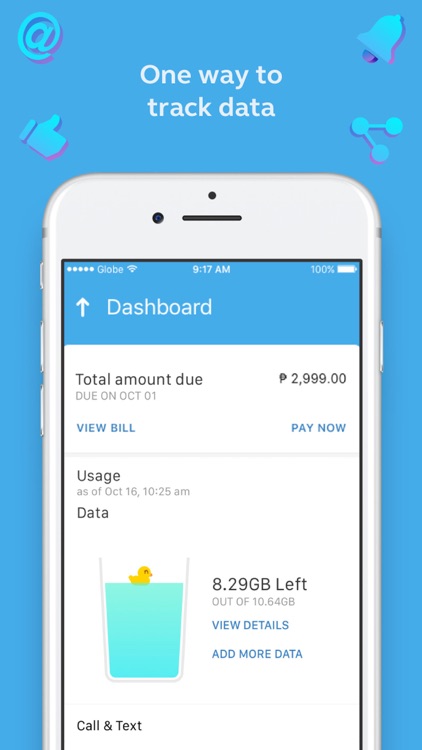 GlobeOne: Track Your Data