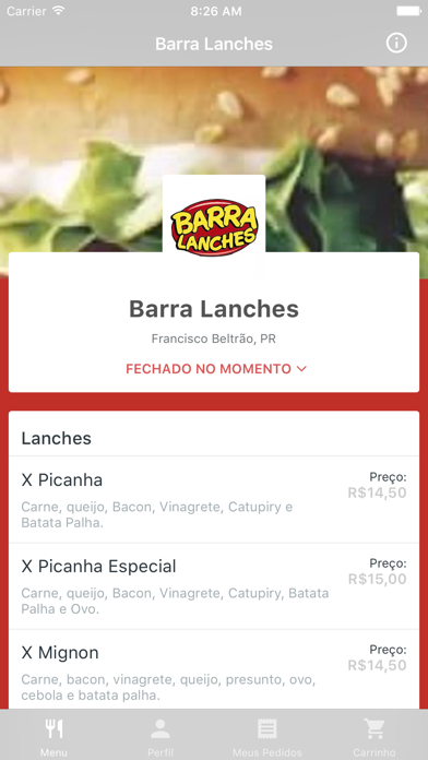 How to cancel & delete Barra Lanches Delivery from iphone & ipad 1