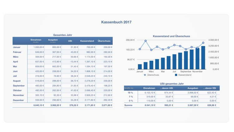 Kassenbuch 2017 für Numbers screenshot-3