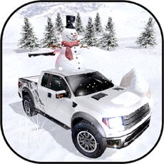Activities of Winter Snow Giant Truck Drive