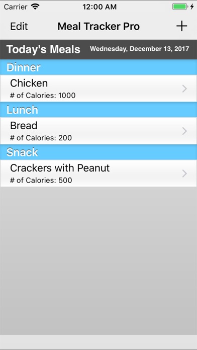 Meal Tracker Pro screenshot 2