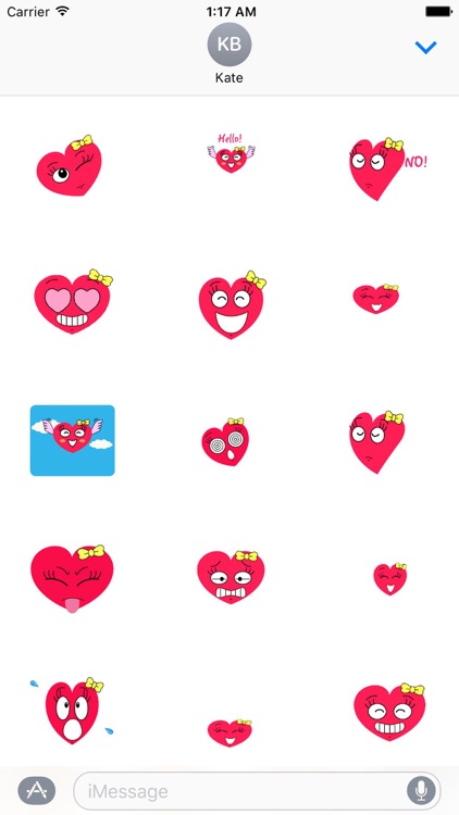 Moving Heart in Love Lovemoji