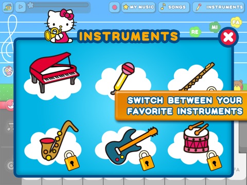 Hello Kitty Music Piano Lite screenshot 2