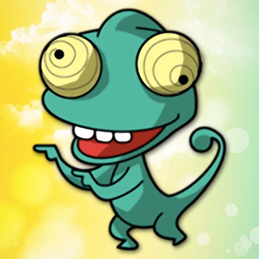 Friendly Chameleon Stickers