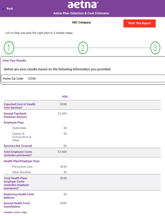 Aetna Plan Selection for iPad screenshot-4