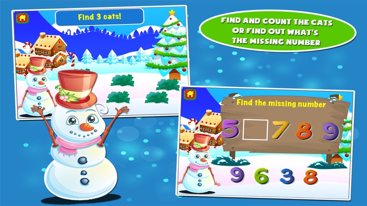 Snowman Preschool Math Games screenshot-4