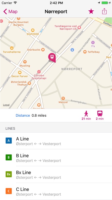 Copenhagen Rail Map Lite screenshot 2