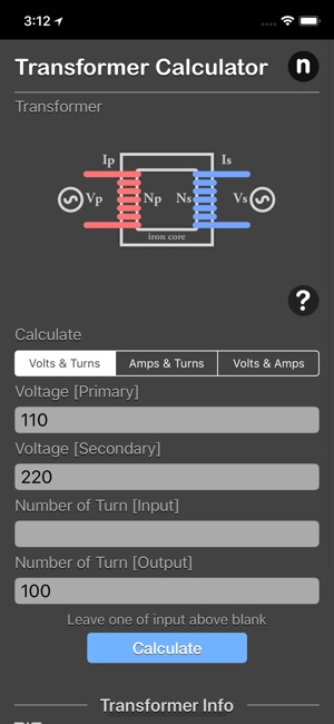 Transformer Calculator Plus