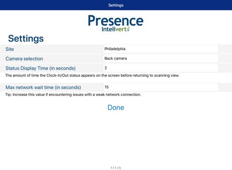 Intelivert Presence screenshot 2