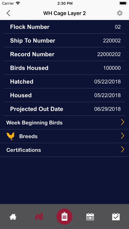 Dutchland Farms Flock Tracker