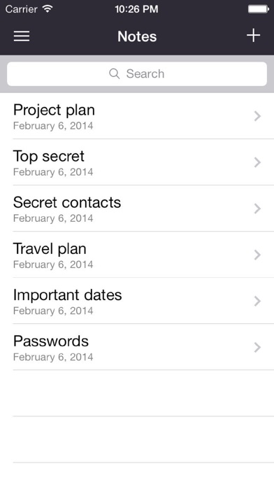 Lock Your Notes iPhone Lock Your Notes iPhone