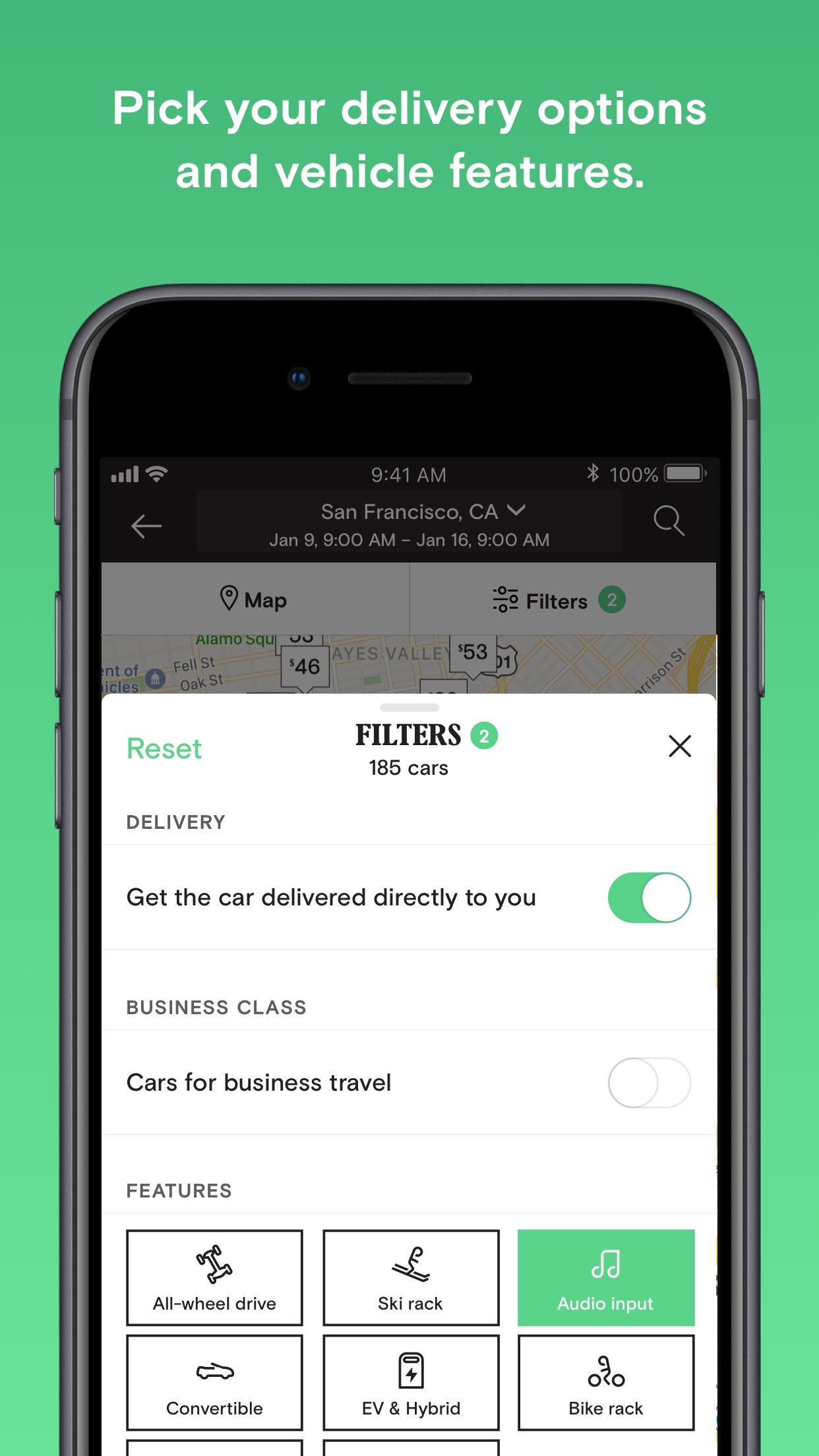 Screenshot do app Turo - Better Than Car Rental