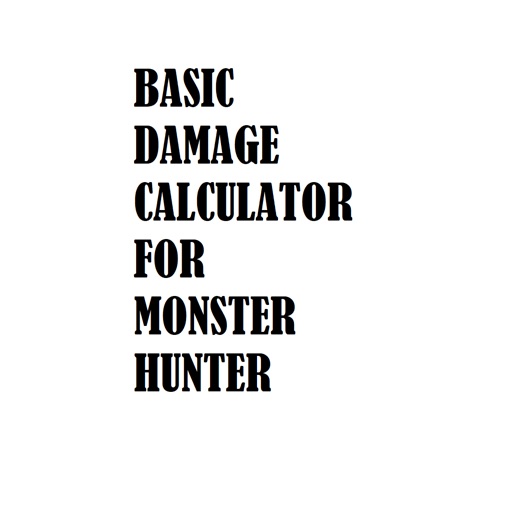 Basic Damage Calculator for MH