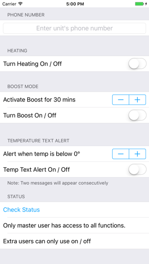 Text On Heating