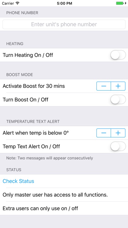 Text On Heating