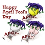 April Fool Sports Stickers