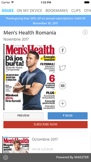 Men's Health Romania Magazine