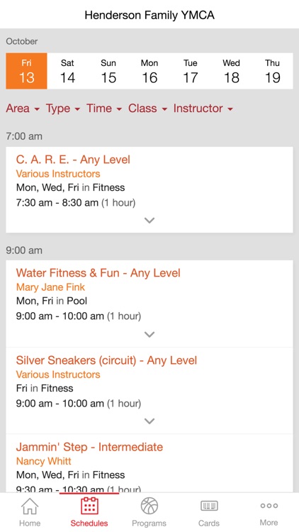 Henderson Family YMCA screenshot-3