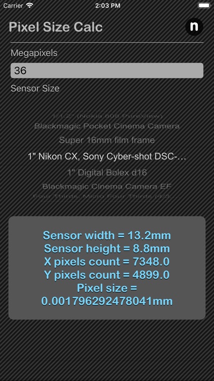 Pixel Size Calculator screenshot-3