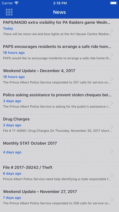 Prince Albert Police Service screenshot 4