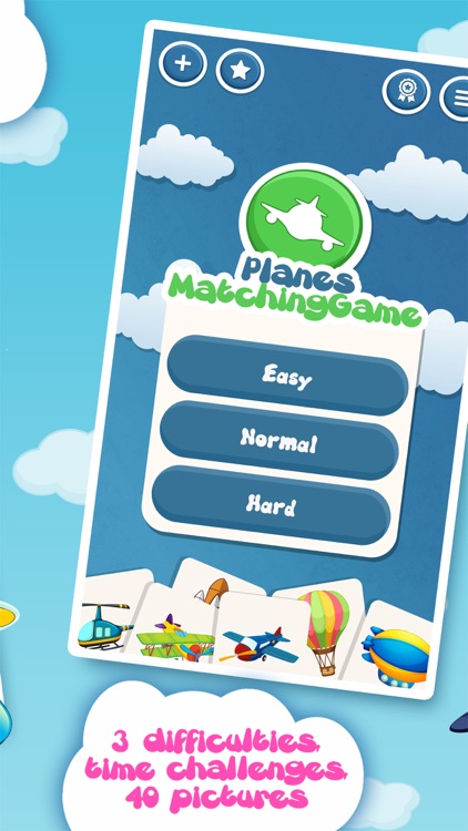 Family matching game: Planes