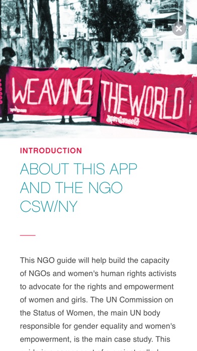 Women & UN Guide by NGO CSW NY screenshot 3