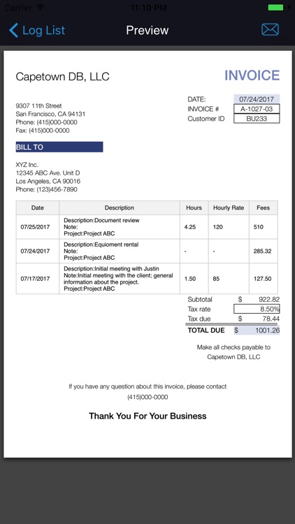 Invoice Swift screenshot-3