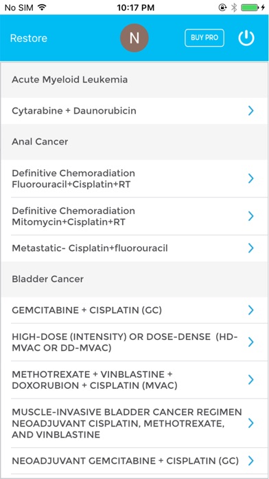 Chemotherapy Regimens screenshot 2
