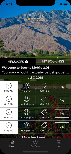 Escena Golf Club Tee Times