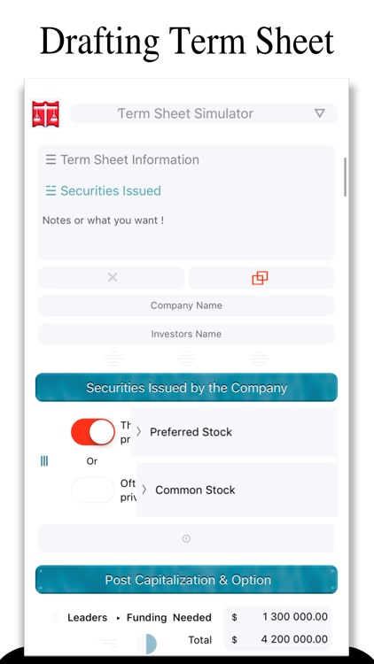 Simulfund*Term Sheet & Funding