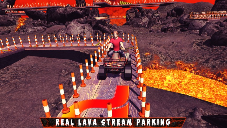 Lava Quad Bike Parking Simulator & Thrilling Ride screenshot-3