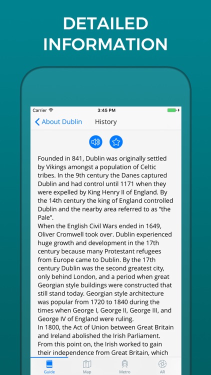 Dublin Travel Guide with Offline Street Map screenshot-3