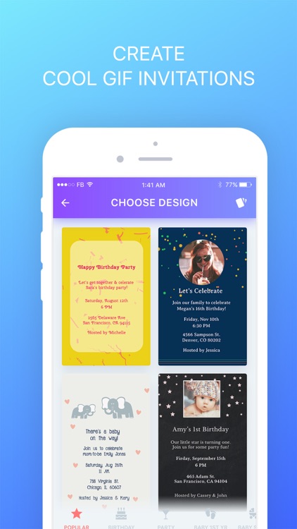 PHILDORA: GIF Invitation Maker