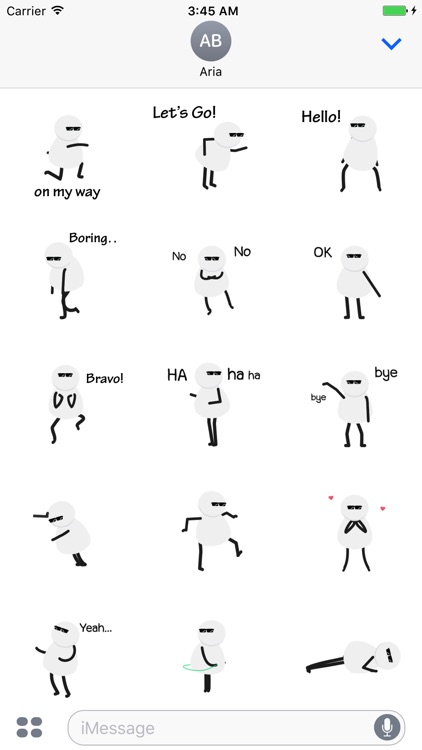 Animated Cool Man Sticker