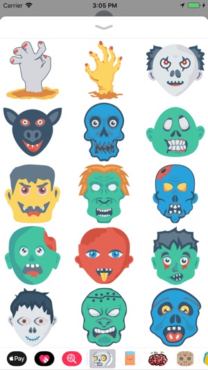 Zombie Faces Stickers(圖1)-速報App