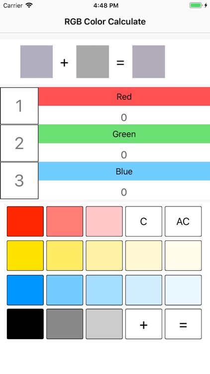 RGB Color Calculate