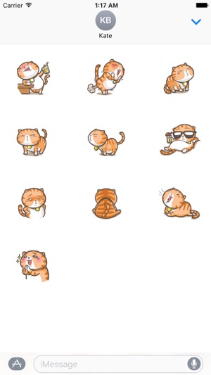 Lazy Fat Cat Stickers Pack(圖3)-速報App