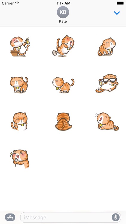 Lazy Fat Cat Stickers Pack