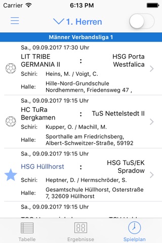 HSG Hüllhorst screenshot 2
